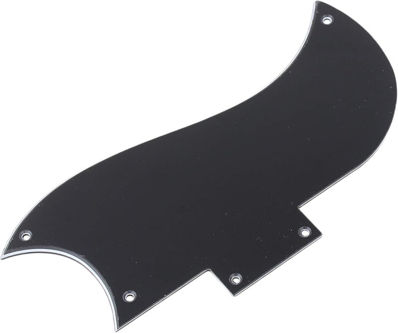 Homeswitch logyues Guitar Pickguard Three-layer Black Plastic Pickguard Replacement for SG Guitar High-pressure Easy to Install and Replace - Image 4